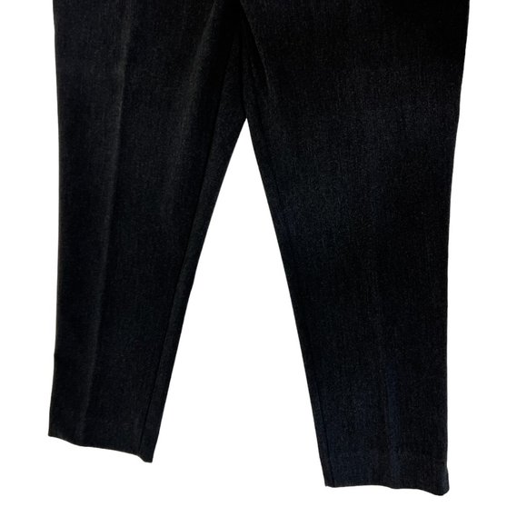 Investments Charcoal Gray 5th Ave Side Zip Slim Fit Pants Size 10 Short - Picture 4 of 13